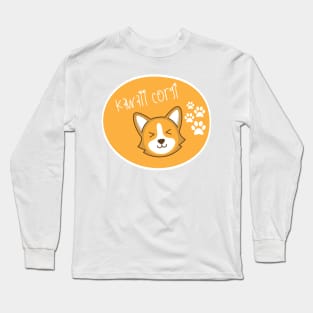 Kawaii corgi Long Sleeve T-Shirt